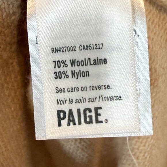 Paige Midi Sweater Dress Knit Wool Blend Turtleneck Small - Picture 9 of 11